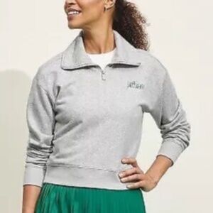 Prince Target Pickleball Women’s 1/4 Zip Pullover Sweatshirt Medium Grey NWT